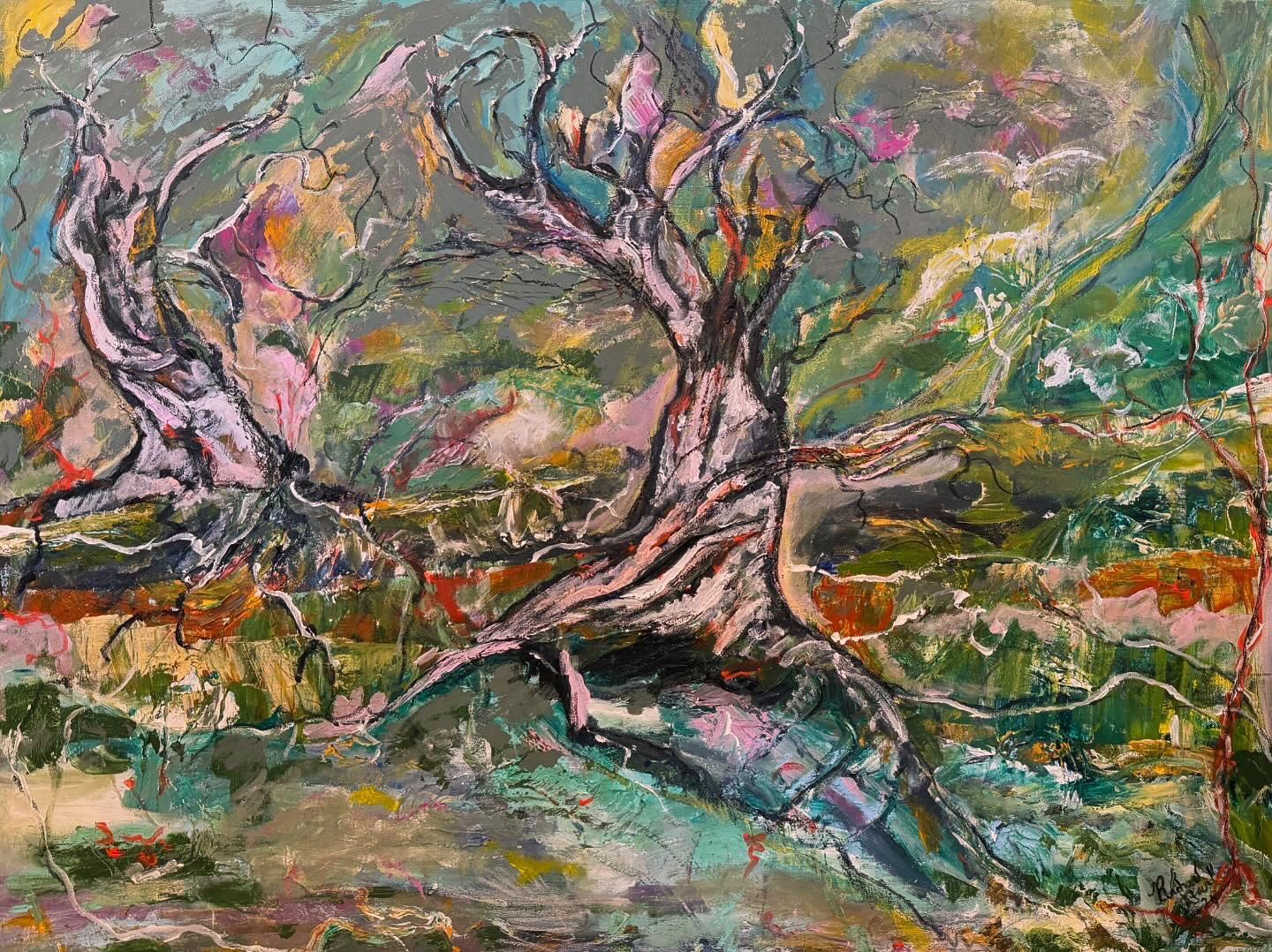 Acrylic on Canvas</br> 120cm x 90cm