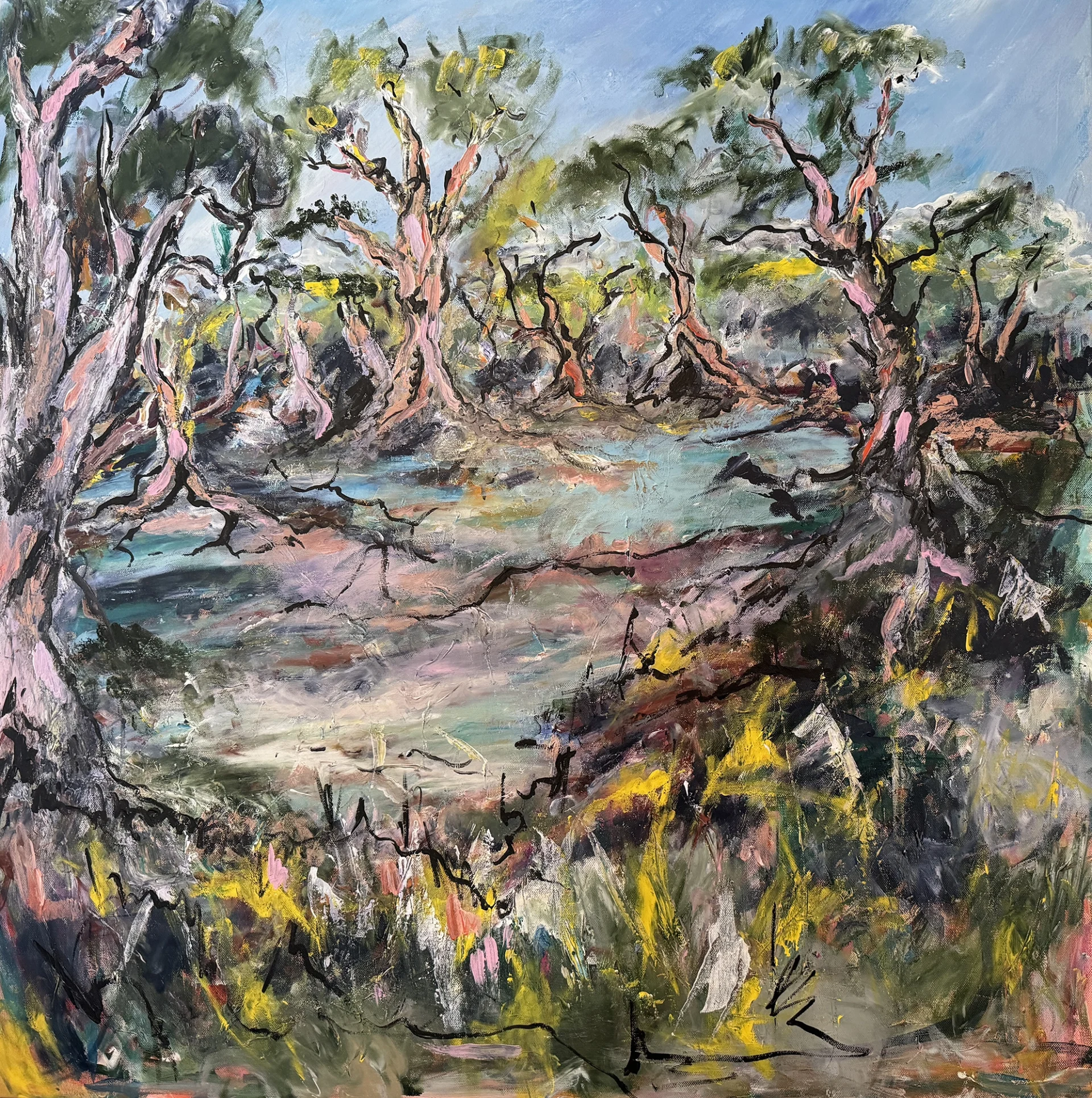 Acrylic on Canvas</br> 91cm x 91cm