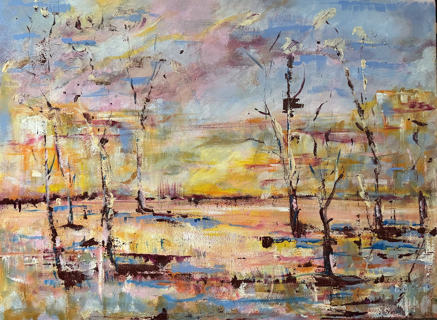 Acrylic on Canvas</br> 80cm x 60cm