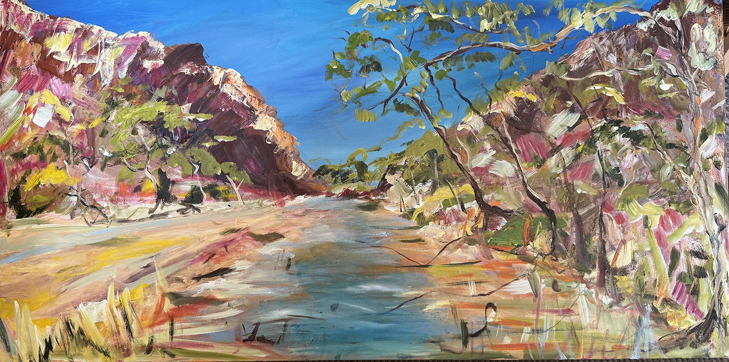 Acrylic on Canvas</br> 152cm x 51cm