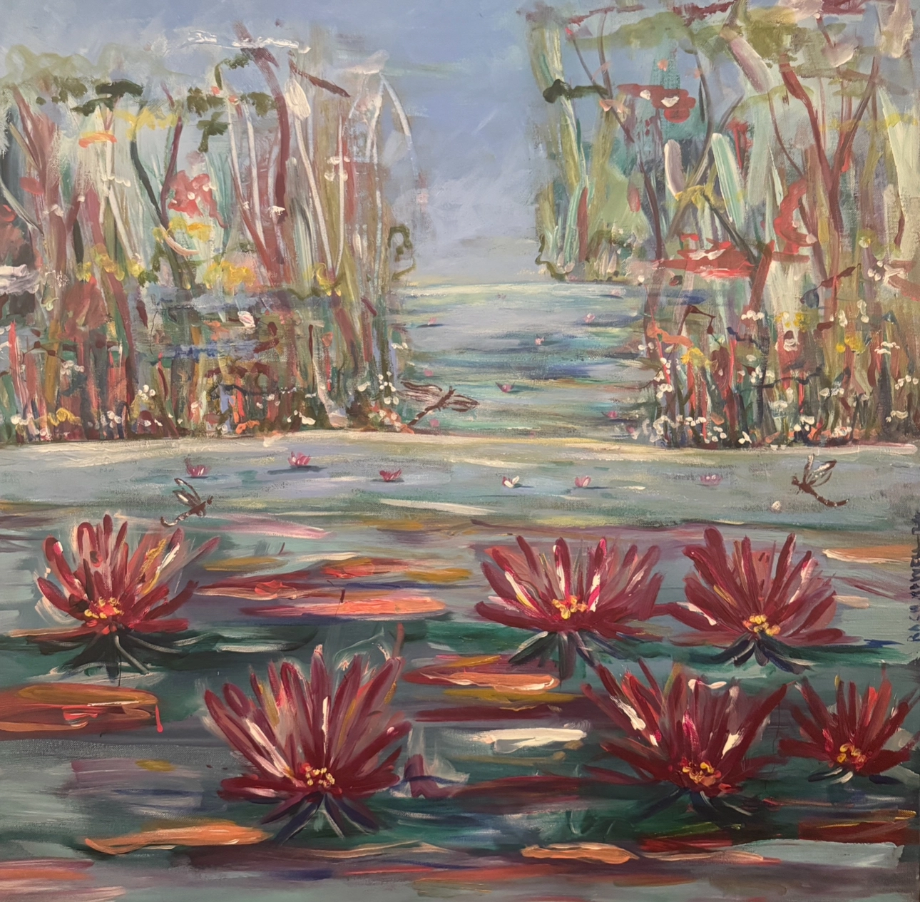 Acrylic on Canvas</br> 80cm x 80cm
