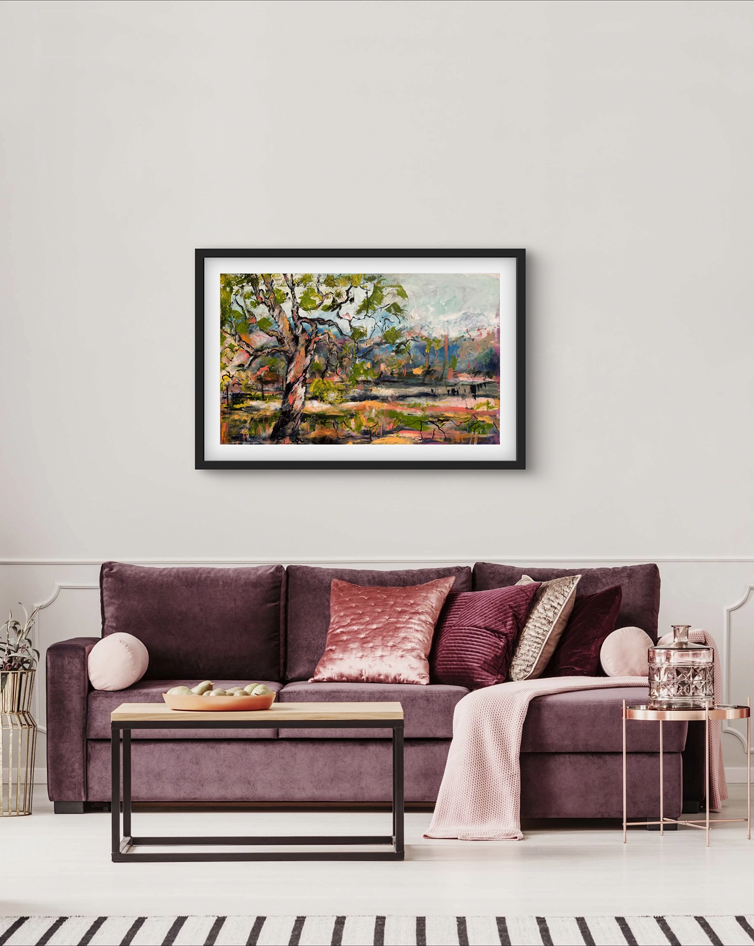 Acrylic On Canvas Room</br> 90cm x 55cm