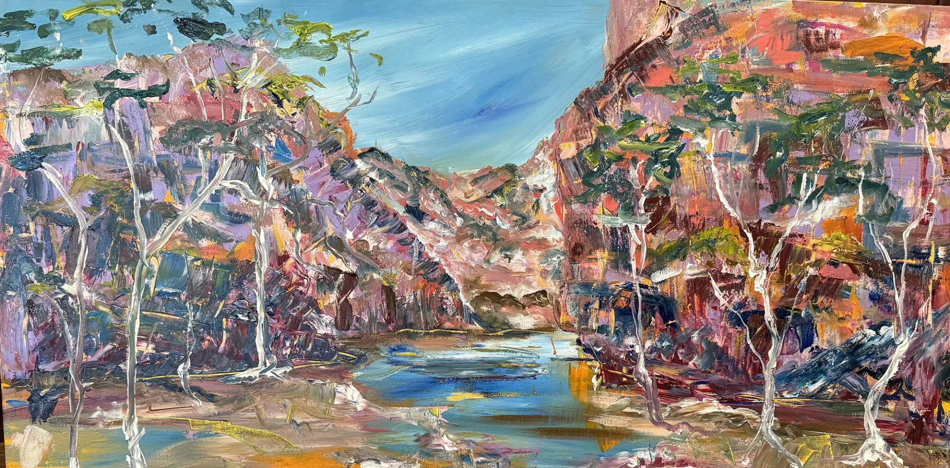 Acrylic on Canvas</br> 102cm x 51cm