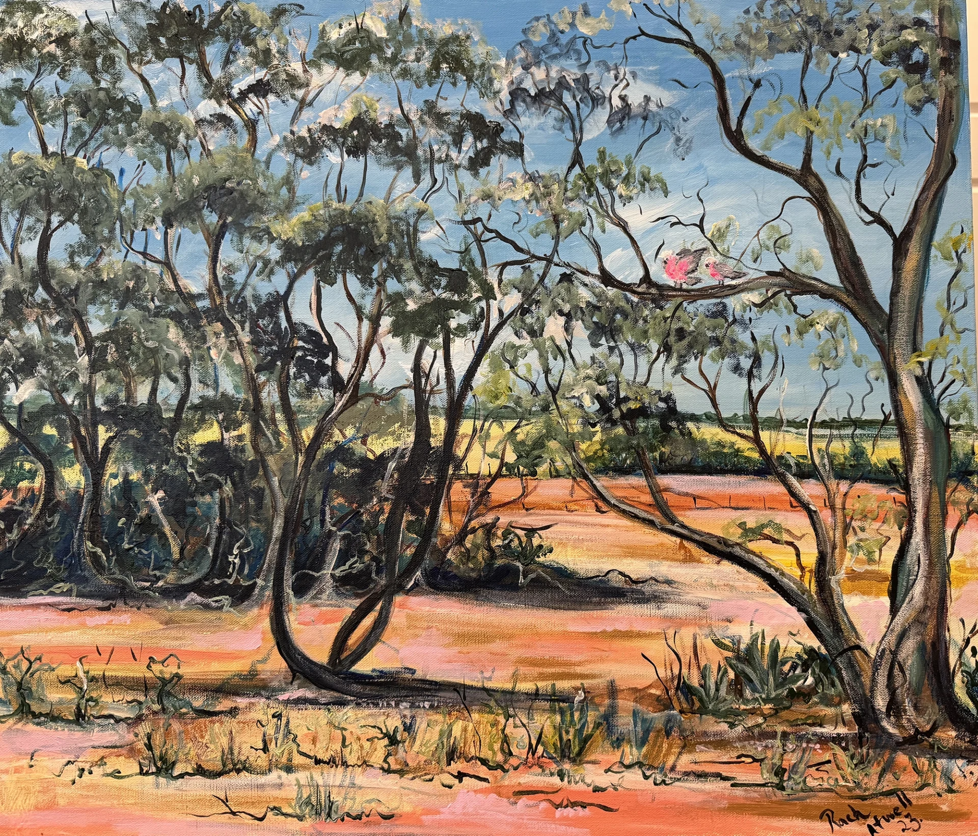 Acrylic on Canvas</br> 61cm x 60cm